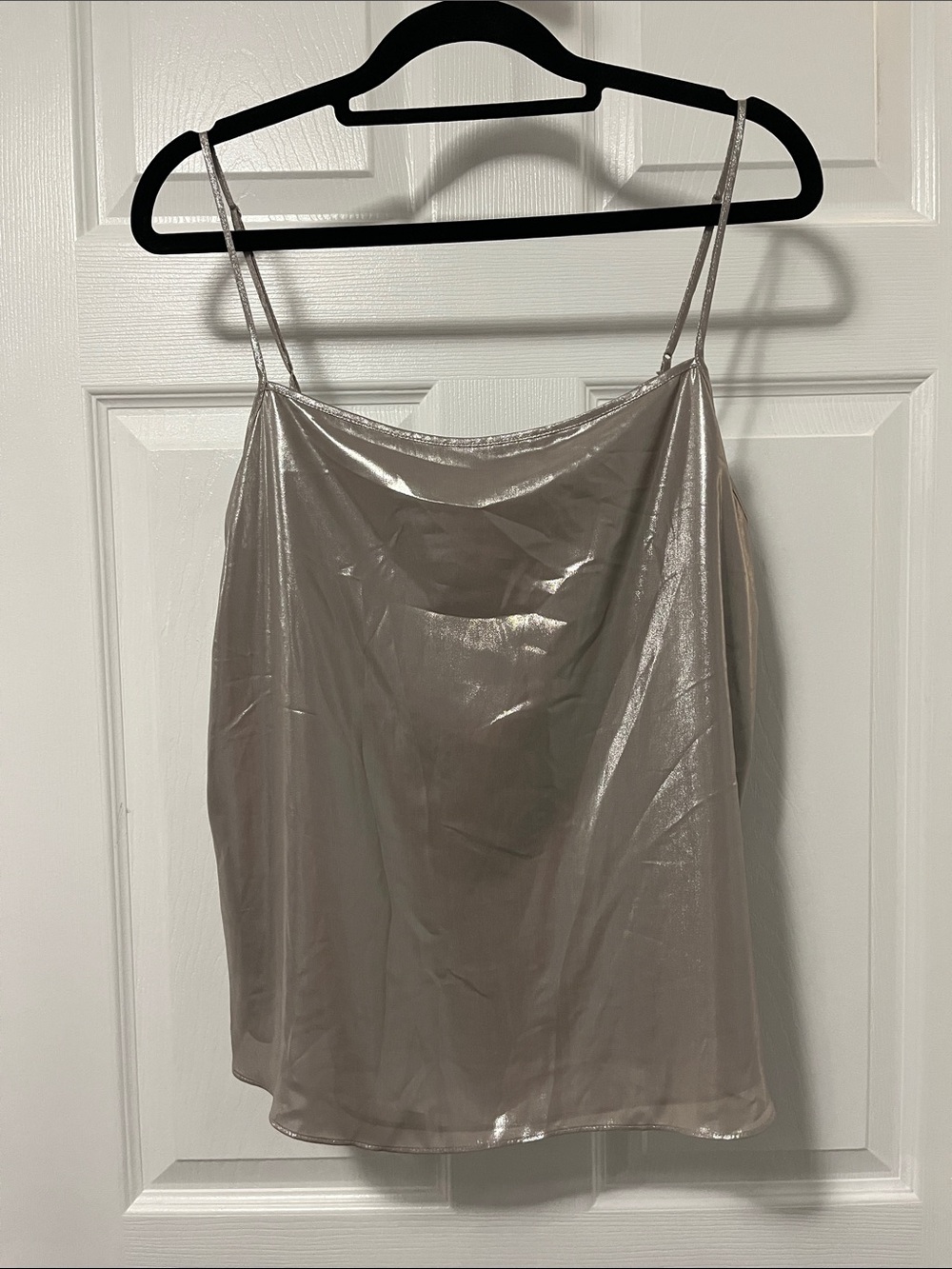 Babaton Shimmery Taupe Satin Camisole